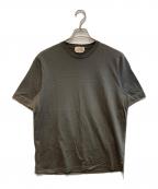 HERMESエルメス）の古着「アームレイヤードコットンTシャツ」｜チャコールグレー