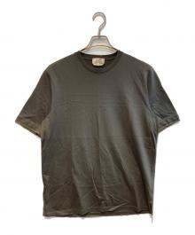 HERMES（エルメス）の古着「アームレイヤードコットンTシャツ」｜チャコールグレー