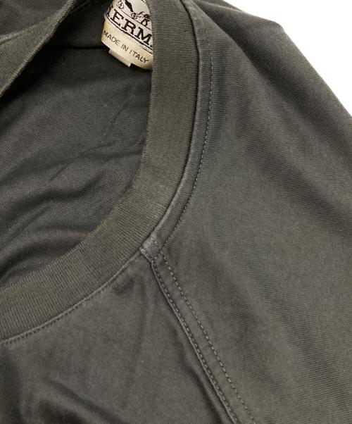 HERMES（エルメス）HERMES (エルメス) アームレイヤードコットンTシャツ チャコールグレー サイズ:Mの古着・服飾アイテム