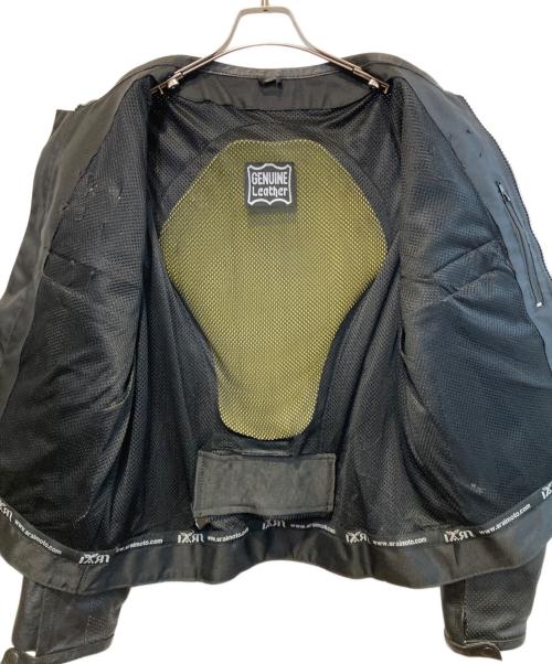 古着（フルギ）古着 (フルギ) ［古着］パンチングレザーレーシングジャケット ブラック サイズ:XLの古着・服飾アイテム