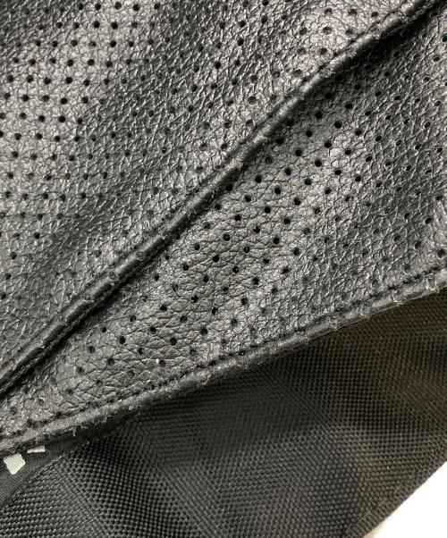 古着（フルギ）古着 (フルギ) ［古着］パンチングレザーレーシングジャケット ブラック サイズ:XLの古着・服飾アイテム