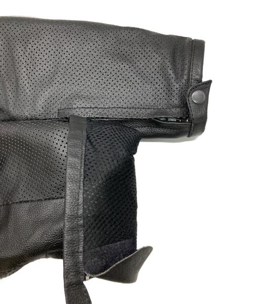 古着（フルギ）古着 (フルギ) ［古着］パンチングレザーレーシングジャケット ブラック サイズ:XLの古着・服飾アイテム