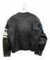 古着 (フルギ) ［古着］パンチングレザーレーシングジャケット ブラック サイズ:XL：9000円