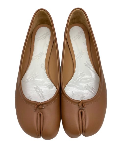 Maison Margiela（メゾンマルジェラ）Maison Margiela (メゾンマルジェラ) Tabi バレエシューズ ブラウン サイズ:37の古着・服飾アイテム