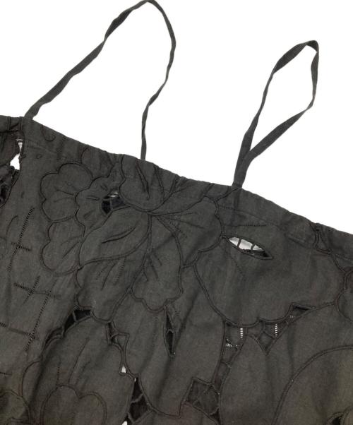 Heriter（エリテ）Heriter (エリテ) テーブルクロスキャミソールワンピース ブラック サイズ:38の古着・服飾アイテム