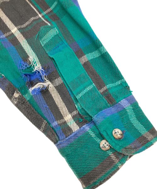 FIVE BROTHER（ファイブブラザー）FIVE BROTHER (ファイブブラザー) ［古着］チェックネルシャツ グリーン サイズ:XLの古着・服飾アイテム