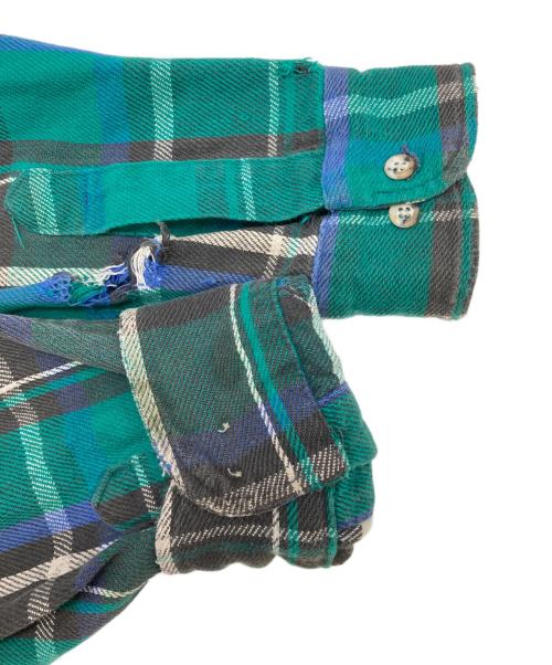 FIVE BROTHER（ファイブブラザー）FIVE BROTHER (ファイブブラザー) ［古着］チェックネルシャツ グリーン サイズ:XLの古着・服飾アイテム