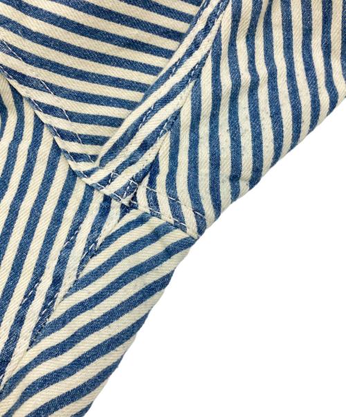 PAY DAY（ペイデイ）PAY DAY (ペイデイ) ヒッコリーパンツ ホワイト×ブルー サイズ:Mの古着・服飾アイテム