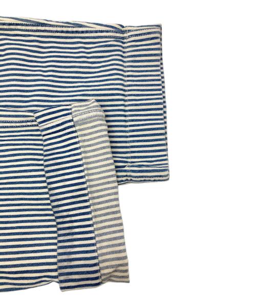 PAY DAY（ペイデイ）PAY DAY (ペイデイ) ヒッコリーパンツ ホワイト×ブルー サイズ:Mの古着・服飾アイテム