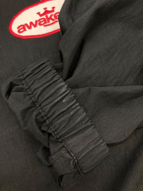 AWAKE（アウェイク）AWAKE (アウェイク) キングロゴ ツイルコーチジャケット ブラック サイズ:XLの古着・服飾アイテム
