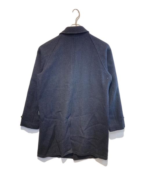 BEAMS PLUS（ビームスプラス）BEAMS PLUS (ビームスプラス) Harris Tweed (ハリスツイード) 別注ステンカラーコート ネイビー サイズ:Mの古着・服飾アイテム