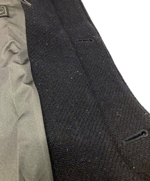 BEAMS PLUS（ビームスプラス）BEAMS PLUS (ビームスプラス) Harris Tweed (ハリスツイード) 別注ステンカラーコート ネイビー サイズ:Mの古着・服飾アイテム