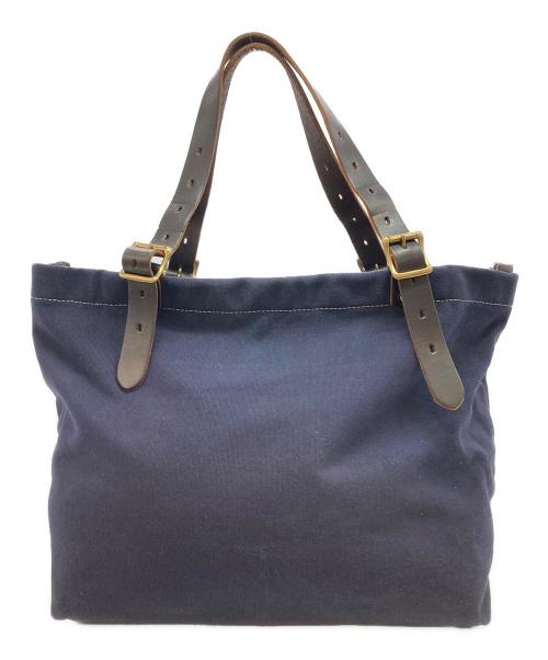 SLOW（スロウ）SLOW (スロウ) キャンバストートバッグ ネイビーの古着・服飾アイテム