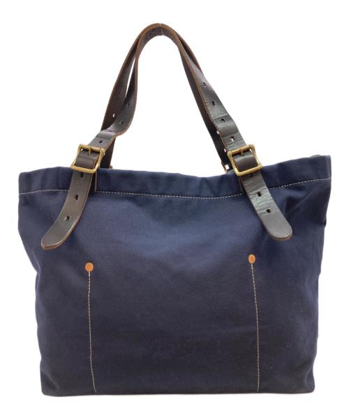 SLOW（スロウ）SLOW (スロウ) キャンバストートバッグ ネイビーの古着・服飾アイテム