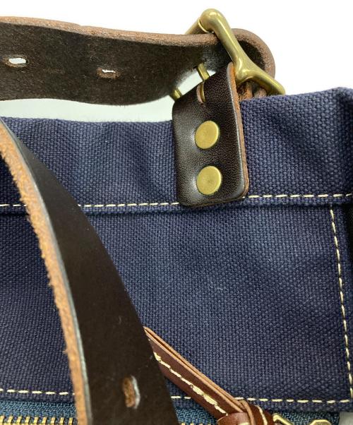 SLOW（スロウ）SLOW (スロウ) キャンバストートバッグ ネイビーの古着・服飾アイテム