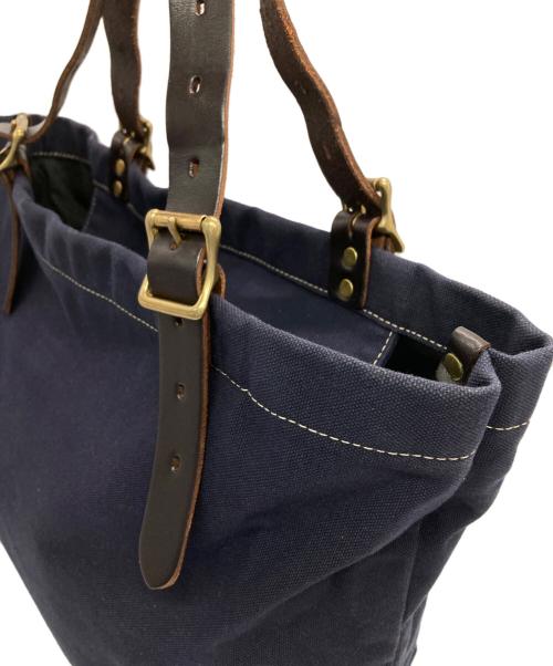 SLOW（スロウ）SLOW (スロウ) キャンバストートバッグ ネイビーの古着・服飾アイテム