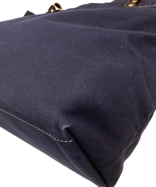 SLOW（スロウ）SLOW (スロウ) キャンバストートバッグ ネイビーの古着・服飾アイテム