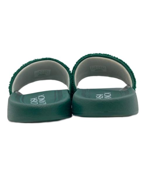 CASABLANCA（カサブランカ）CASABLANCA (カサブランカ) Embroidered Slider グリーン サイズ:80の古着・服飾アイテム