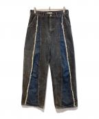 jiedaジエダ）の古着「SWITCHING OVER DENIM PANTS」｜ブラック