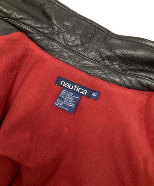 NAUTICA（ノーティカ）NAUTICA (ノーティカ) レザーカーコート ブラック サイズ:44の古着・服飾アイテム