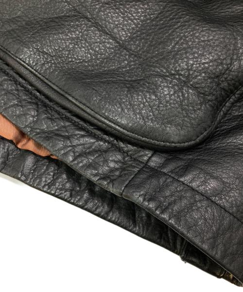 NAUTICA（ノーティカ）NAUTICA (ノーティカ) レザーカーコート ブラック サイズ:44の古着・服飾アイテム