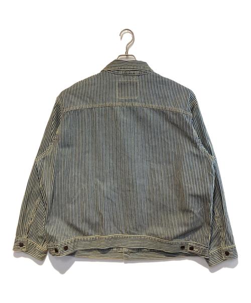 LEVI'S（リーバイス）LEVI'S (リーバイス) SUNRISEトラッカージャケット インディゴ×ホワイト サイズ:XLの古着・服飾アイテム