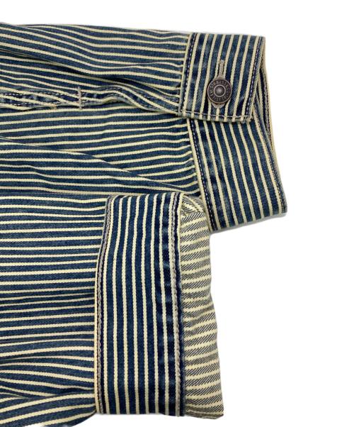 LEVI'S（リーバイス）LEVI'S (リーバイス) SUNRISEトラッカージャケット インディゴ×ホワイト サイズ:XLの古着・服飾アイテム