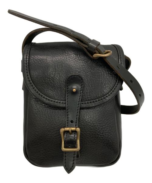 SLOW（スロウ）SLOW (スロウ) レザーショルダーバッグ ブラックの古着・服飾アイテム