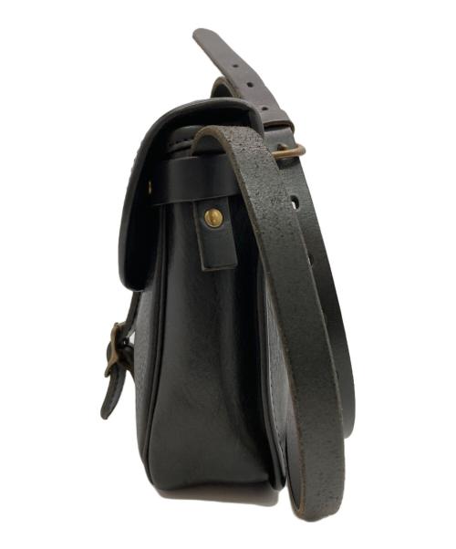 SLOW（スロウ）SLOW (スロウ) レザーショルダーバッグ ブラックの古着・服飾アイテム