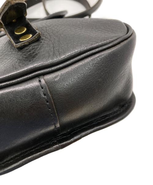 SLOW（スロウ）SLOW (スロウ) レザーショルダーバッグ ブラックの古着・服飾アイテム