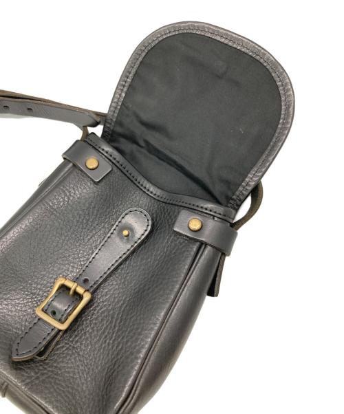 SLOW（スロウ）SLOW (スロウ) レザーショルダーバッグ ブラックの古着・服飾アイテム