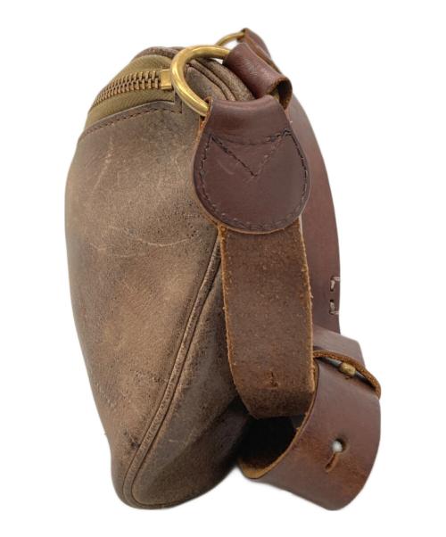 SLOW（スロウ）SLOW (スロウ) レザーショルダーバッグ ブラウンの古着・服飾アイテム