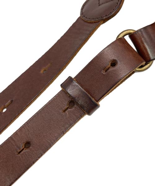 SLOW（スロウ）SLOW (スロウ) レザーショルダーバッグ ブラウンの古着・服飾アイテム