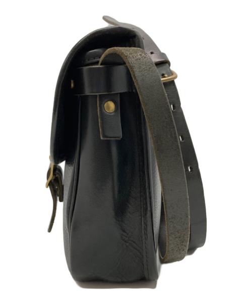 SLOW（スロウ）SLOW (スロウ) レザーショルダーバッグ ブラックの古着・服飾アイテム