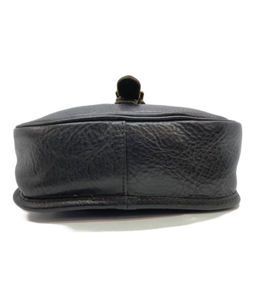 SLOW（スロウ）SLOW (スロウ) レザーショルダーバッグ ブラックの古着・服飾アイテム