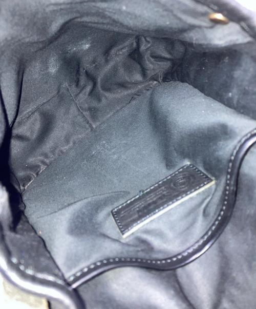 SLOW（スロウ）SLOW (スロウ) レザーショルダーバッグ ブラックの古着・服飾アイテム