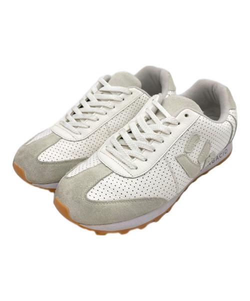 via SANGACIO（ヴィア・サンガチオ）via SANGACIO (ヴィア・サンガチオ) Brandalised (ブランダライズド) ローカットスニーカー ホワイト サイズ:US9の古着・服飾アイテム