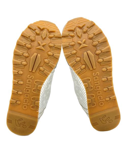 via SANGACIO（ヴィア・サンガチオ）via SANGACIO (ヴィア・サンガチオ) Brandalised (ブランダライズド) ローカットスニーカー シルバー サイズ:US9の古着・服飾アイテム