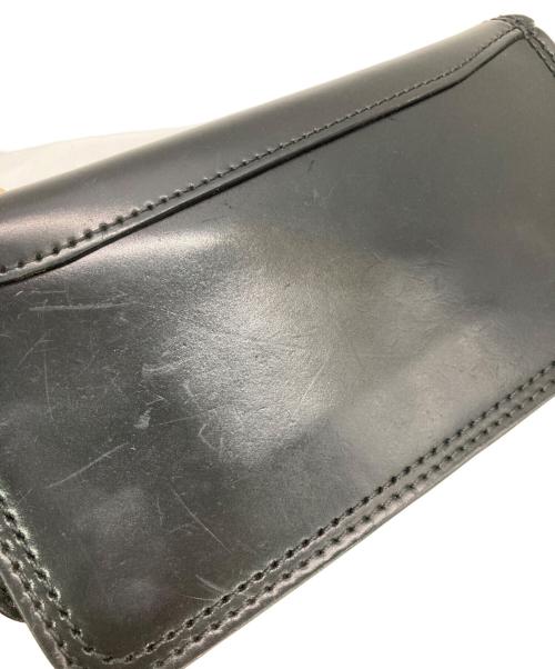 AVIREX（アヴィレックス）AVIREX (アヴィレックス) SHELL CORDOVAN LONG WALLET ブラックの古着・服飾アイテム