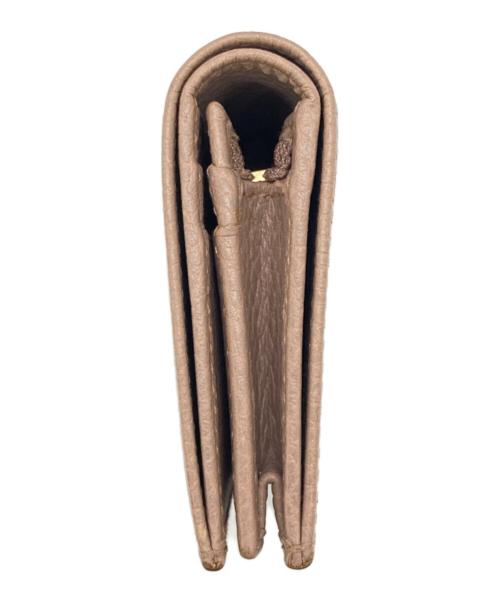 GUCCI（グッチ）GUCCI (グッチ) GGマーモントコンパクトウォレット ピンクベージュの古着・服飾アイテム