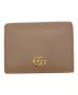 GUCCI（グッチ）の古着「GGマーモントコンパクトウォレット」｜ピンクベージュ