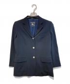 Burberry'sバーバリー）の古着「銀釦テーラードジャケット」｜ネイビー