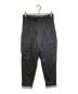 COMME des GARCONS HOMME PLUS（コムデギャルソンオムプリュス）の古着「ウールギャバタックパンツ」｜ブラック