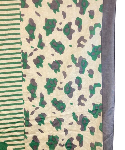 AK+1（エーケーワン）AK+1 (エーケーワン) シルク混スカーフ グリーンの古着・服飾アイテム