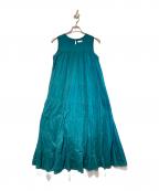 URBAN RESEARCHアーバンリサーチ）の古着「ティアードクリンクルワンピース」｜グリーン