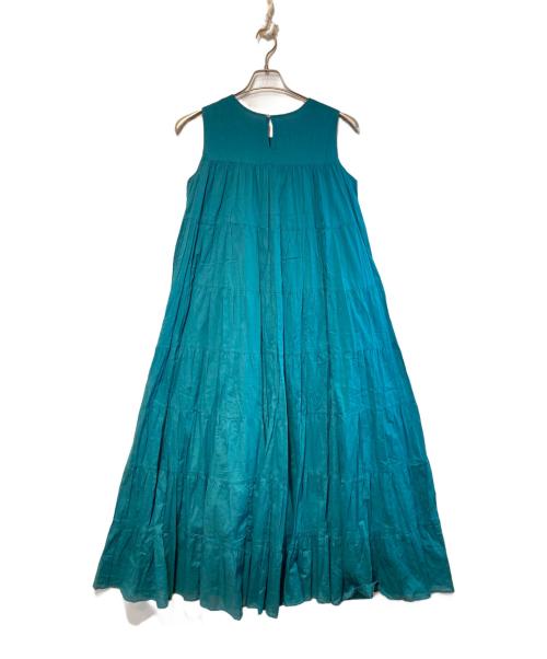 URBAN RESEARCH（アーバンリサーチ）URBAN RESEARCH (アーバンリサーチ) ティアードクリンクルワンピース グリーン サイズ:FREEの古着・服飾アイテム