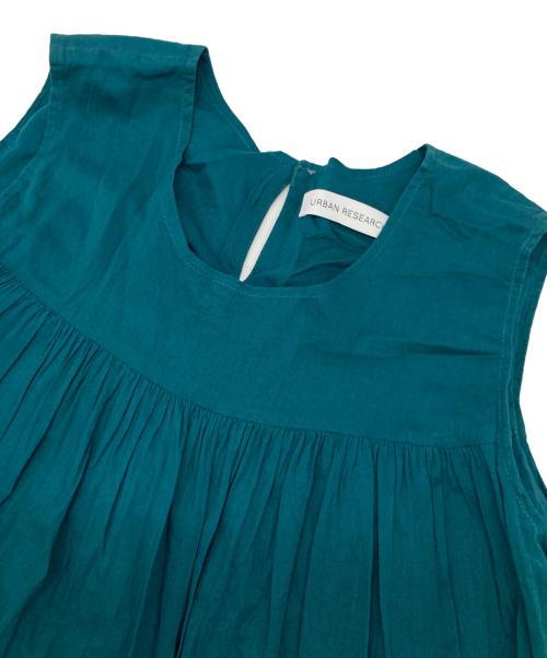 URBAN RESEARCH（アーバンリサーチ）URBAN RESEARCH (アーバンリサーチ) ティアードクリンクルワンピース グリーン サイズ:FREEの古着・服飾アイテム