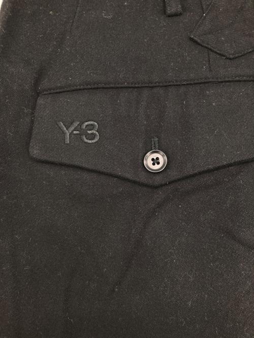 Y-3（ワイスリー）Y-3 (ワイスリー) WOOL WIDE RIB PANTS ブラック サイズ:Lの古着・服飾アイテム