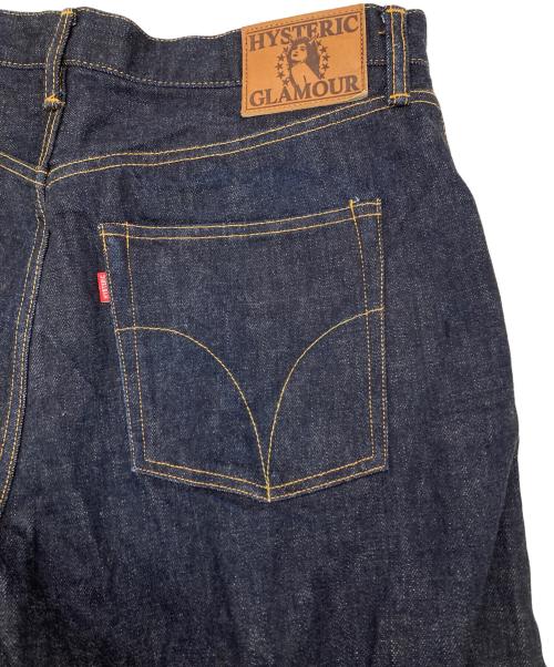 Hysteric Glamour（ヒステリックグラマー）Hysteric Glamour (ヒステリックグラマー) リジットデニム ストレートバギーパンツ インディゴ サイズ:34の古着・服飾アイテム