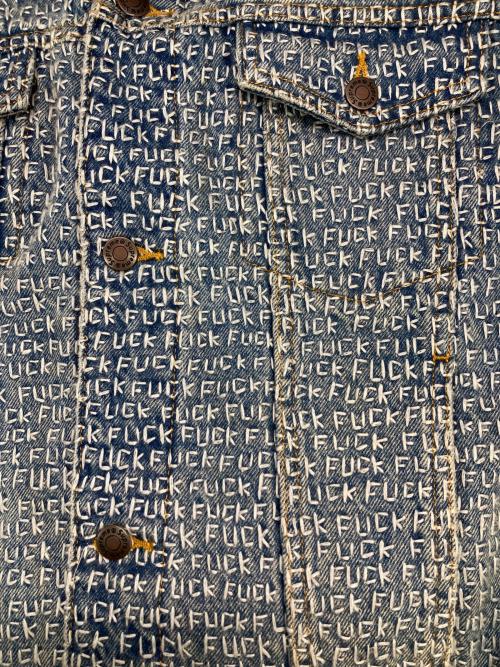 SUPREME（シュプリーム）SUPREME (シュプリーム) Fuck Stitch Denim Trucker Jacket インディゴ サイズ:Mの古着・服飾アイテム